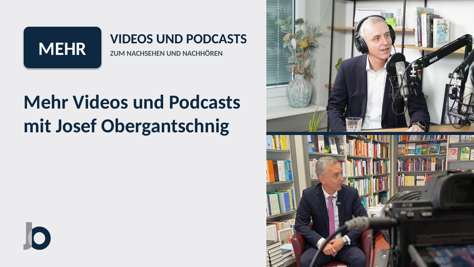 Mehr Videos und Podcasts mit Josef Obergantschnig