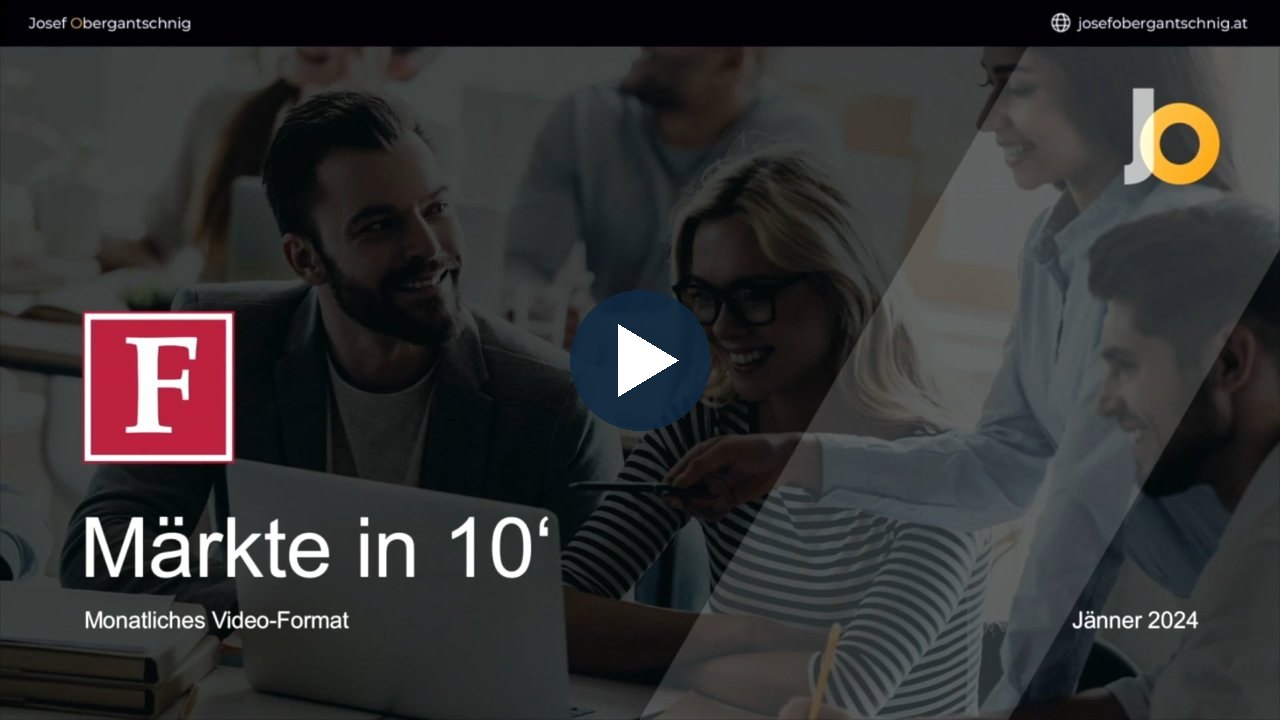 Märkte in 10 Minuten, Jänner 2024, auf e-fundresearch.com