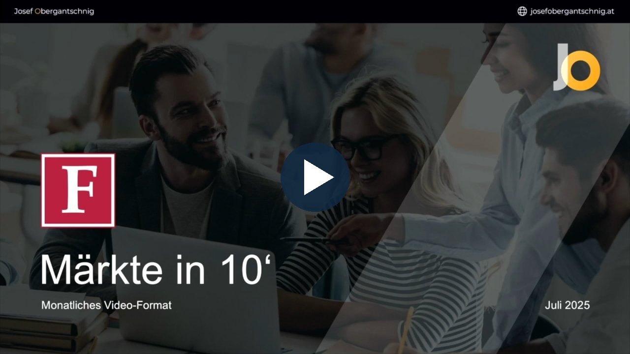 Märkte in 10 Minuten, Juli 2025, auf e-fundresearch.com